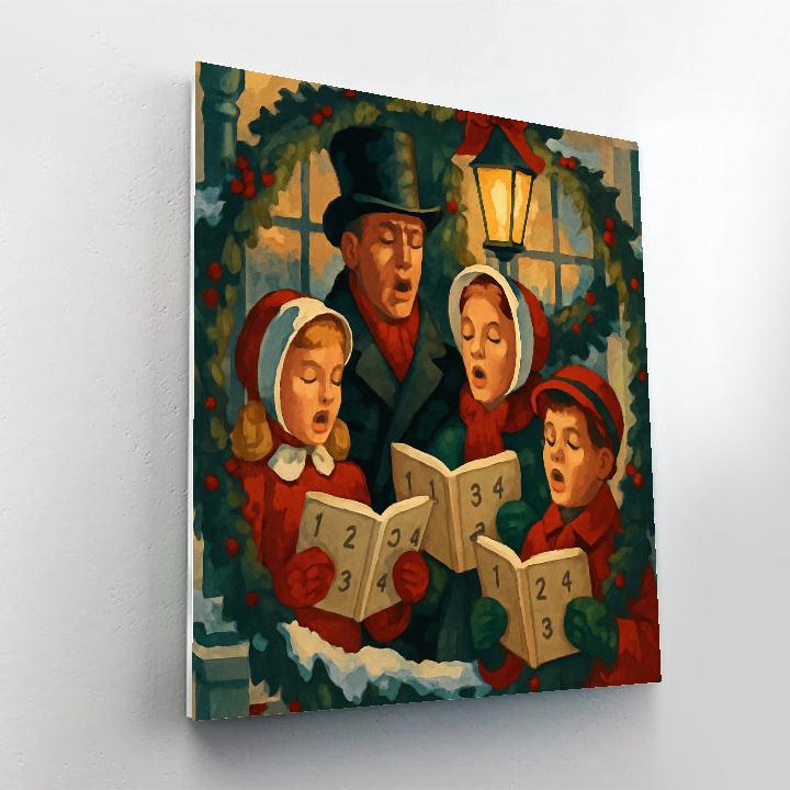 Porchlight Carols paint by numbers
