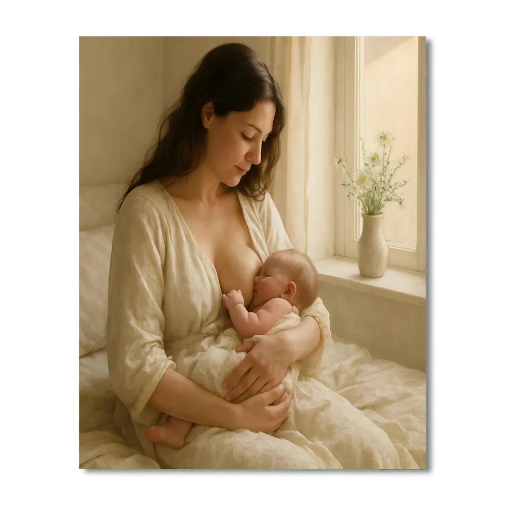 Quiet Morning Nursing Bond Paint by numbers kits