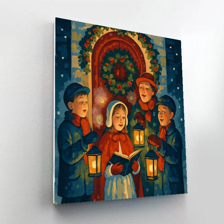 Frosted Lantern Choir Paint by numbers kits