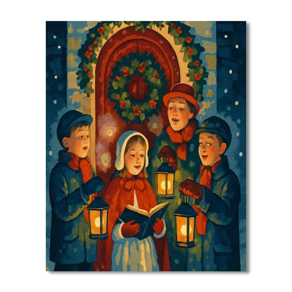 Frosted Lantern Choir Paint by numbers kits