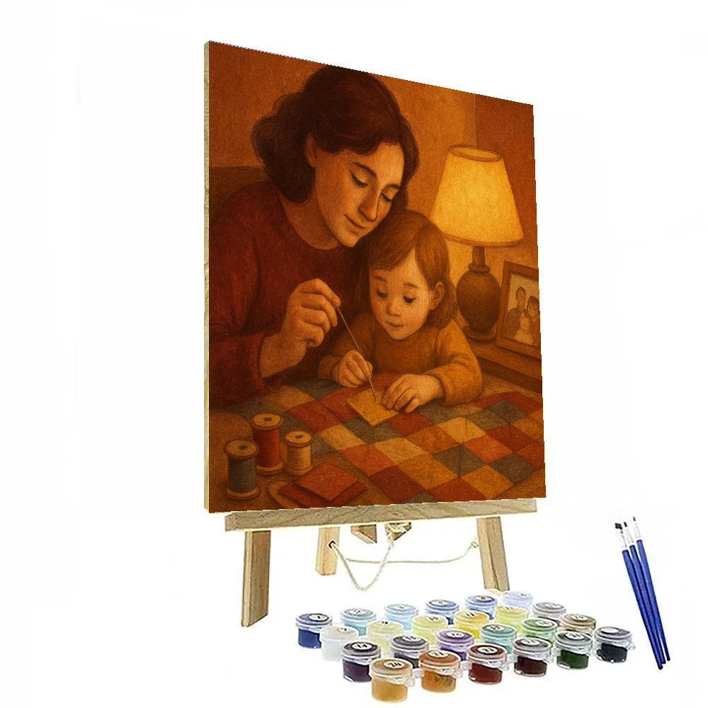 Sewing A Patchwork Memory Numbered painting kits