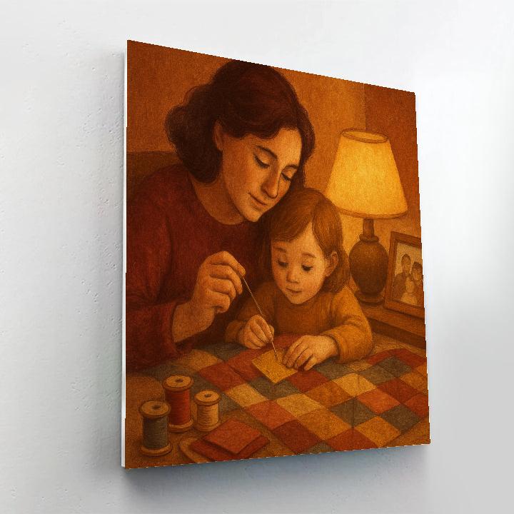 Sewing A Patchwork Memory Numbered painting kits