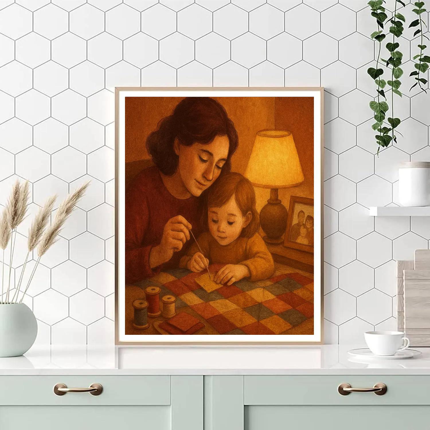 Sewing A Patchwork Memory Numbered painting kits