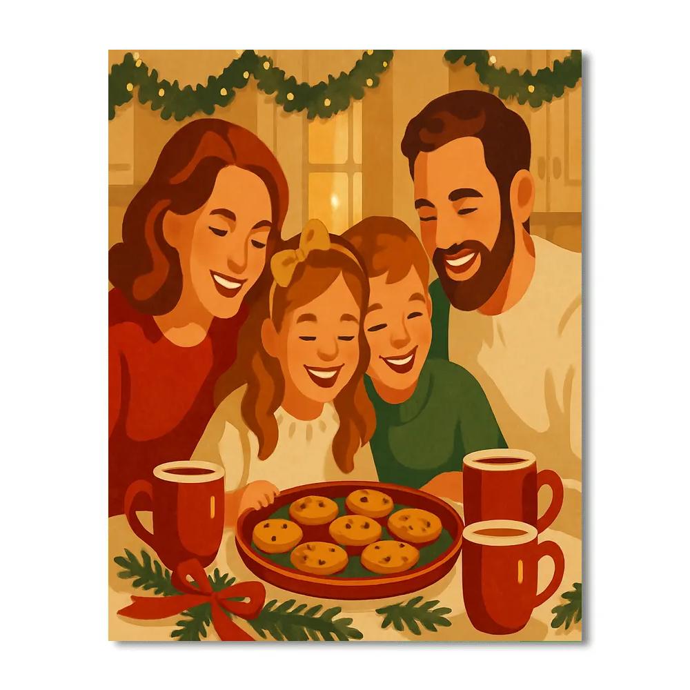 Cookie Tray Reunion DIY paint by numbers