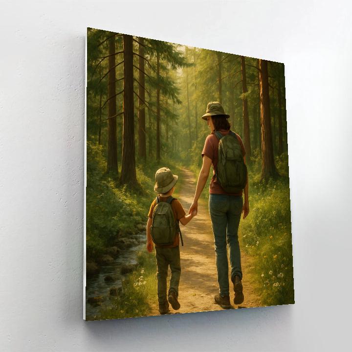 Forest Trail Hand In Hand Paint by numbers kits