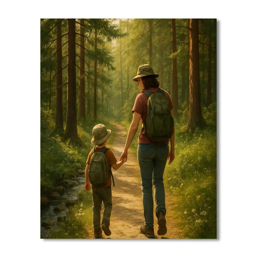 Forest Trail Hand In Hand Paint by numbers kits