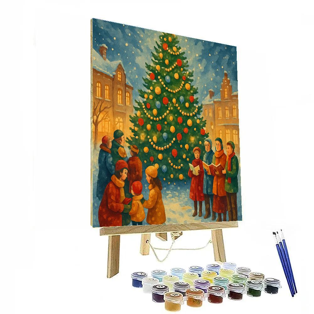 Starry Square Gathering paint by numbers