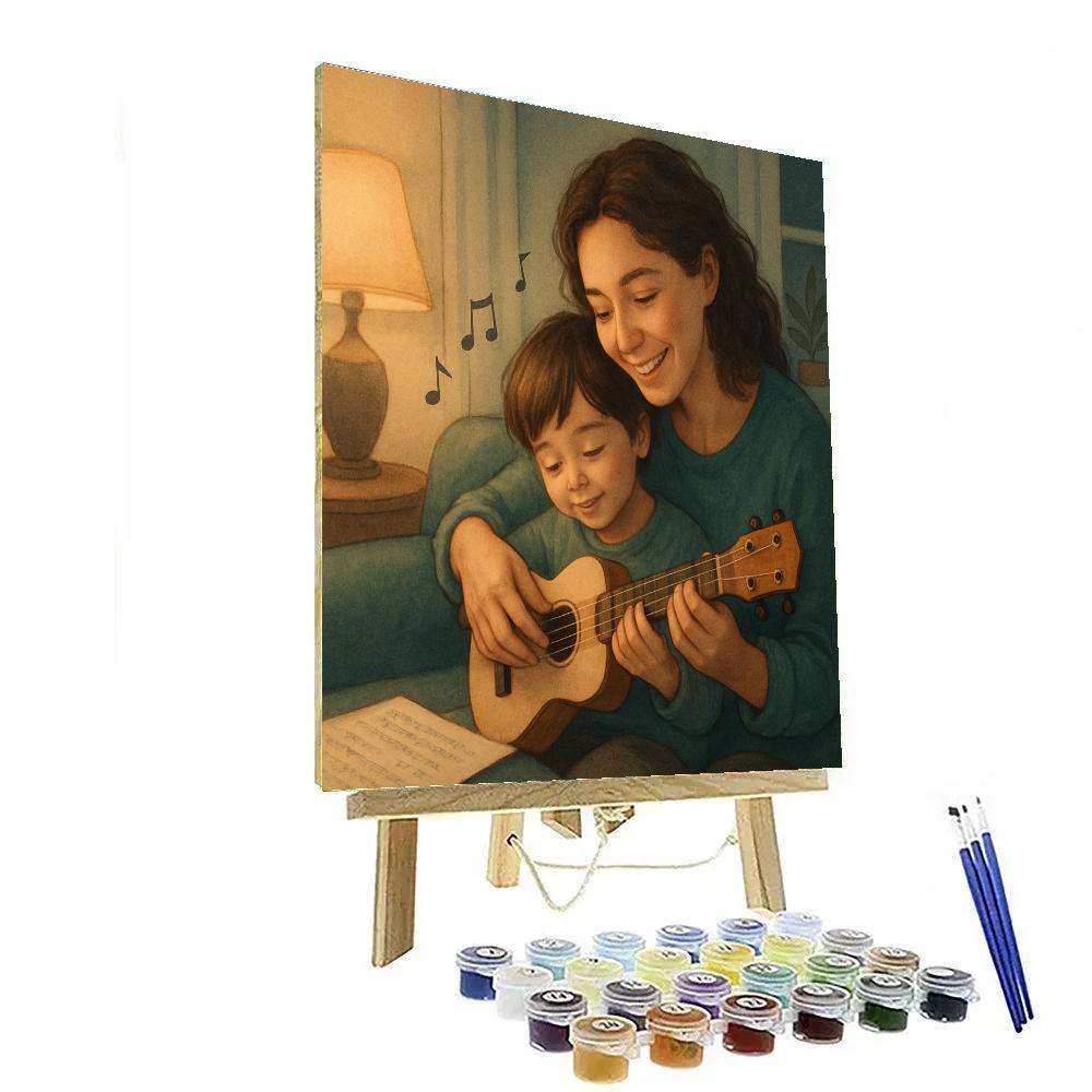 Learning Guitar Lullabies paint by numbers