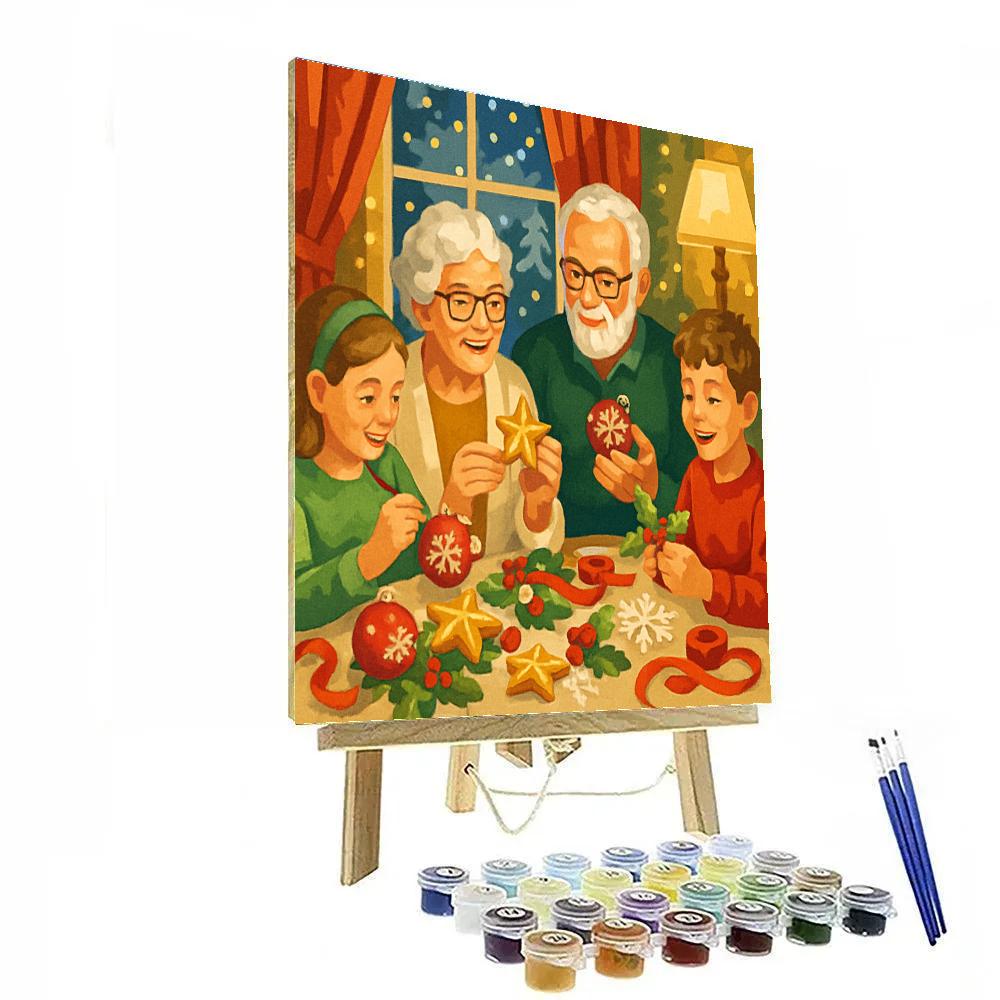 Festive Ornament Workshop Number painting