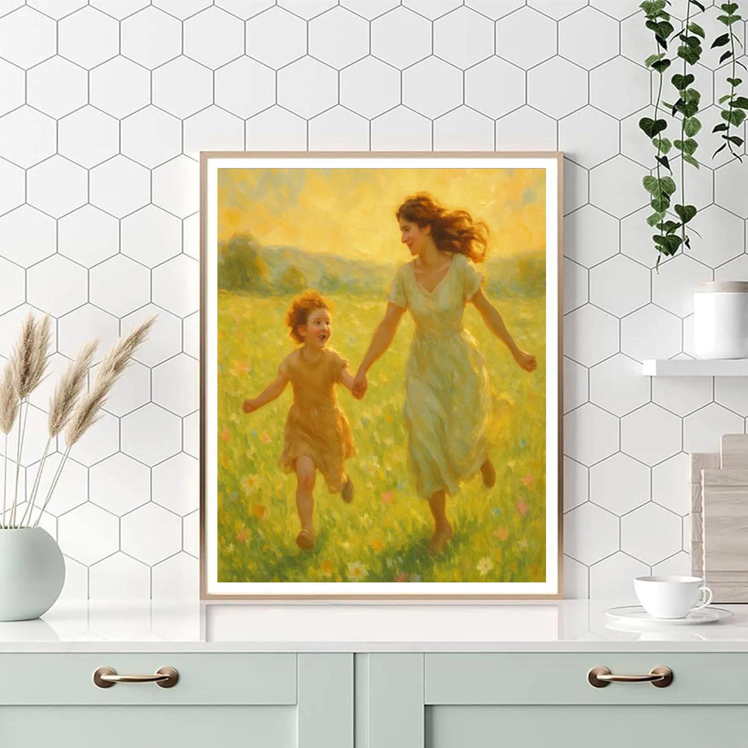 Sunlit Meadows Of Maternal Joy DIY paint by numbers