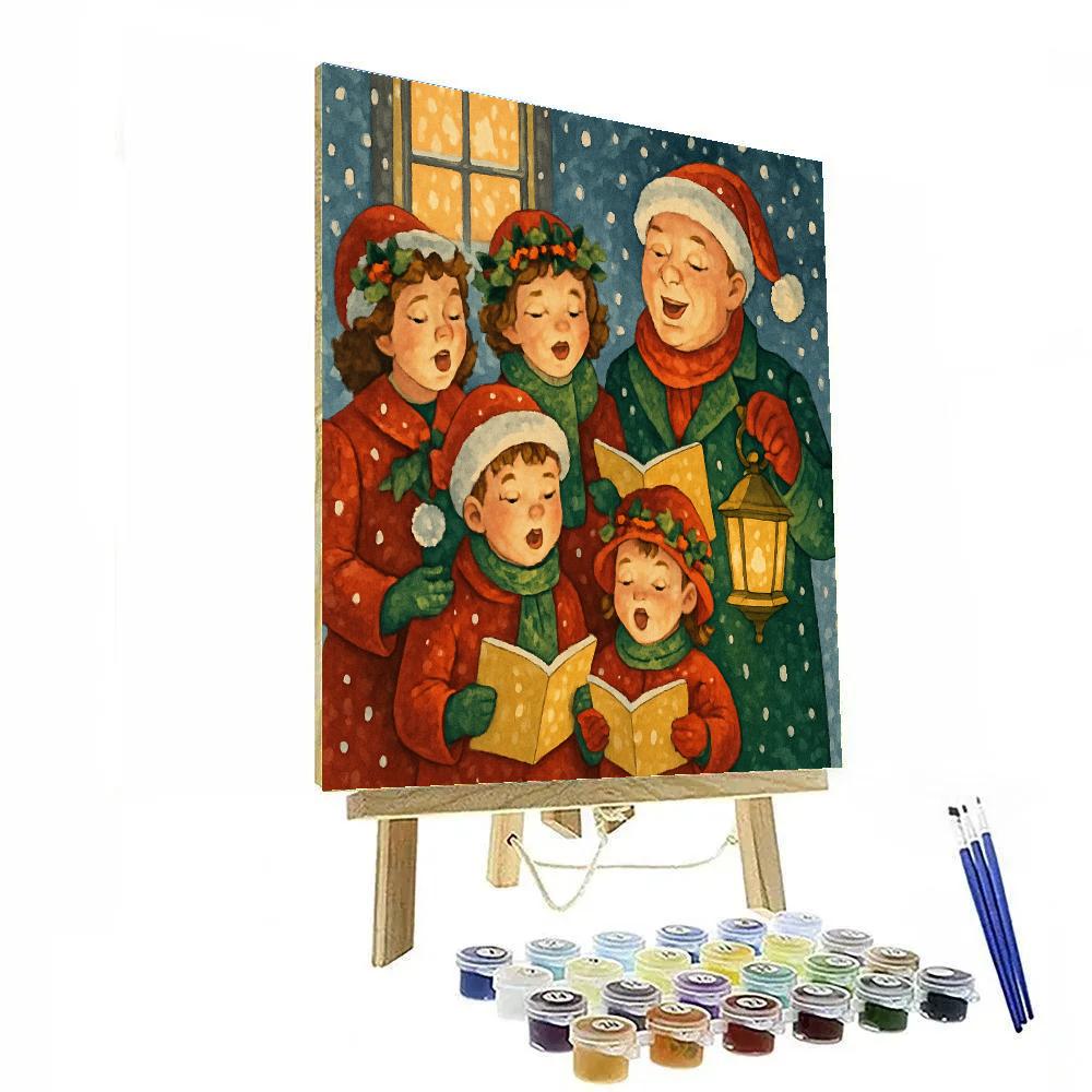 Snowy Evening Carol paint by color