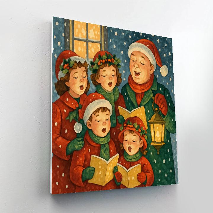 Snowy Evening Carol paint by color