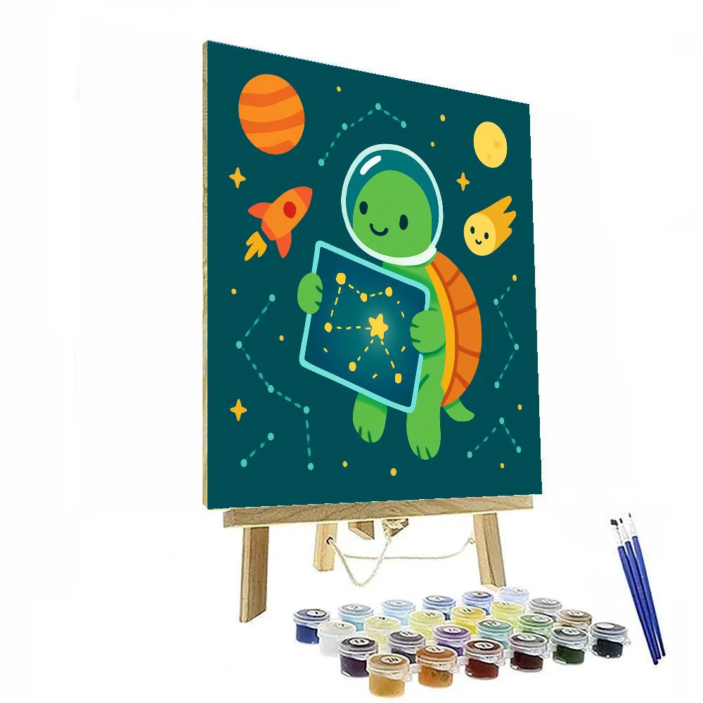 Starlight Astro Turtle Paint by numbers art