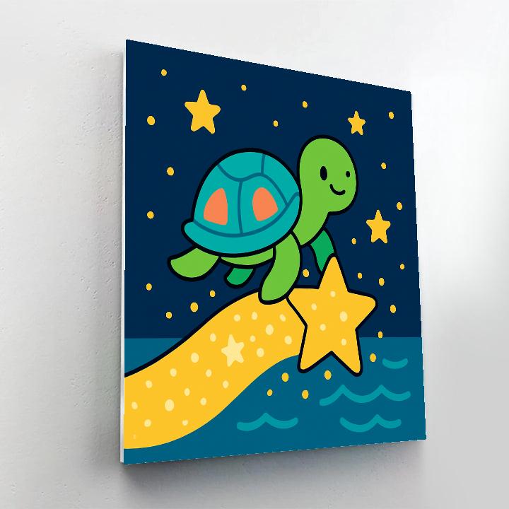 Starlight Sea Turtle Voyage Paint by numbers kits