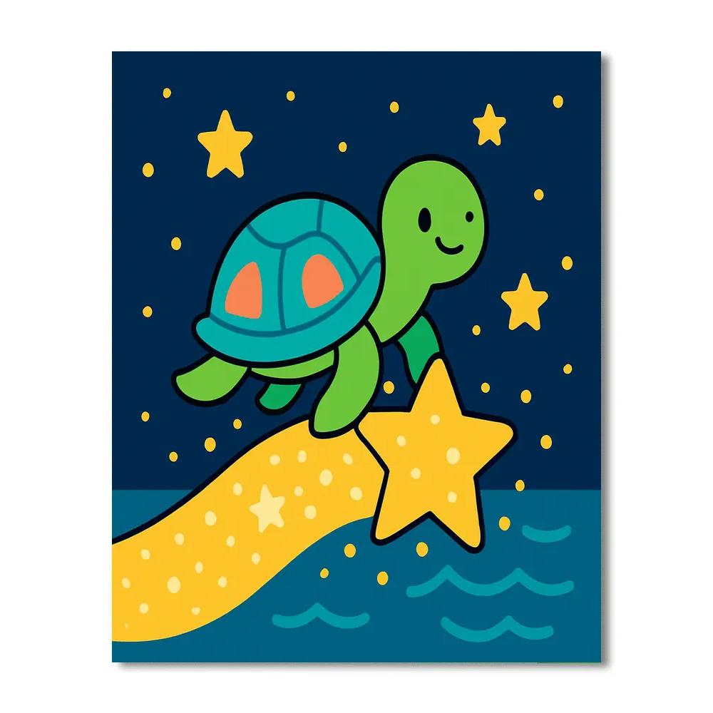 Starlight Sea Turtle Voyage Paint by numbers kits