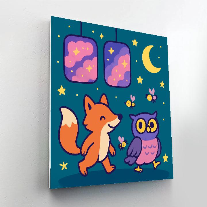 Starlight Forest Parade paint by numbers