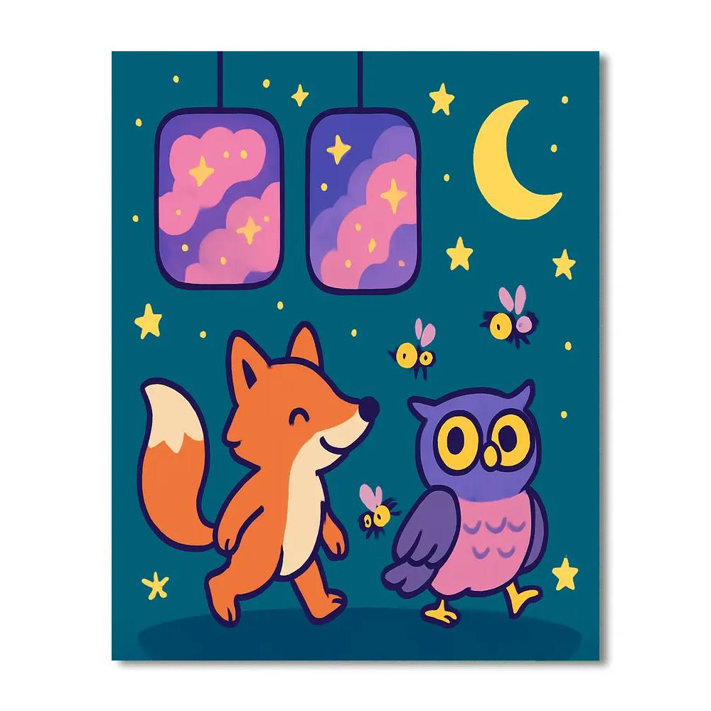 Starlight Forest Parade paint by numbers