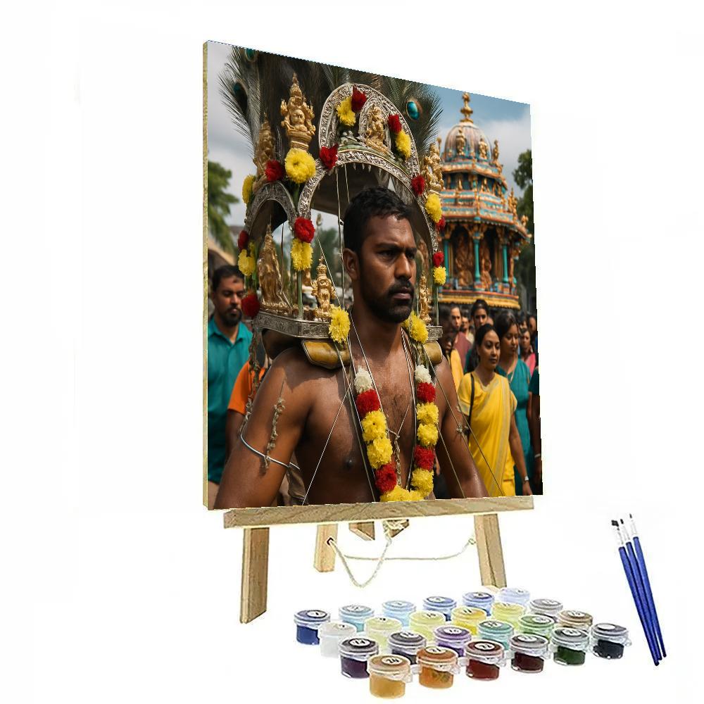 Thaipusam Kavadi Pilgrimage painting number kit