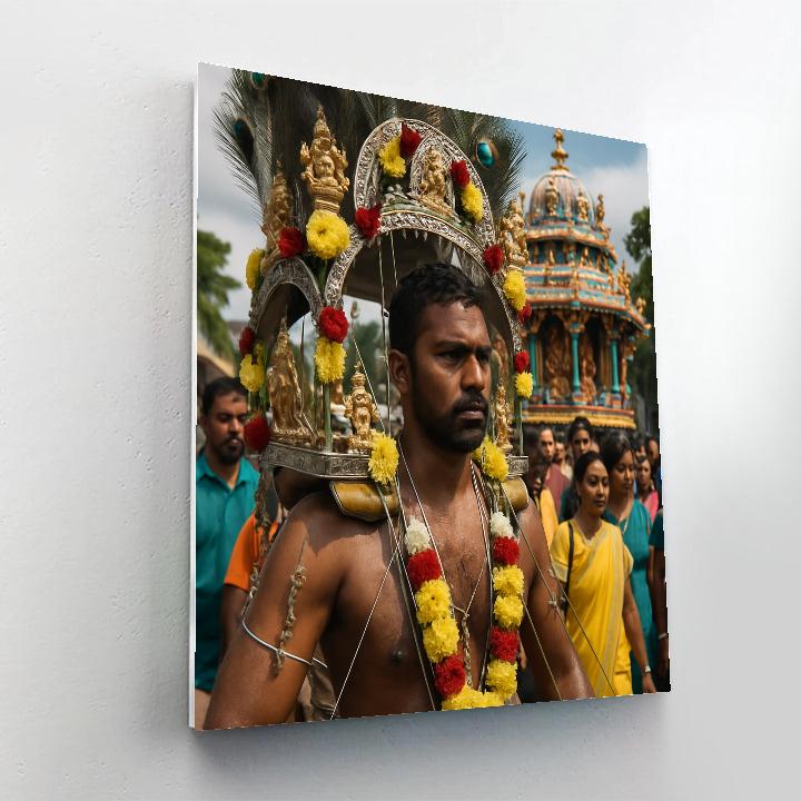 Thaipusam Kavadi Pilgrimage painting number kit