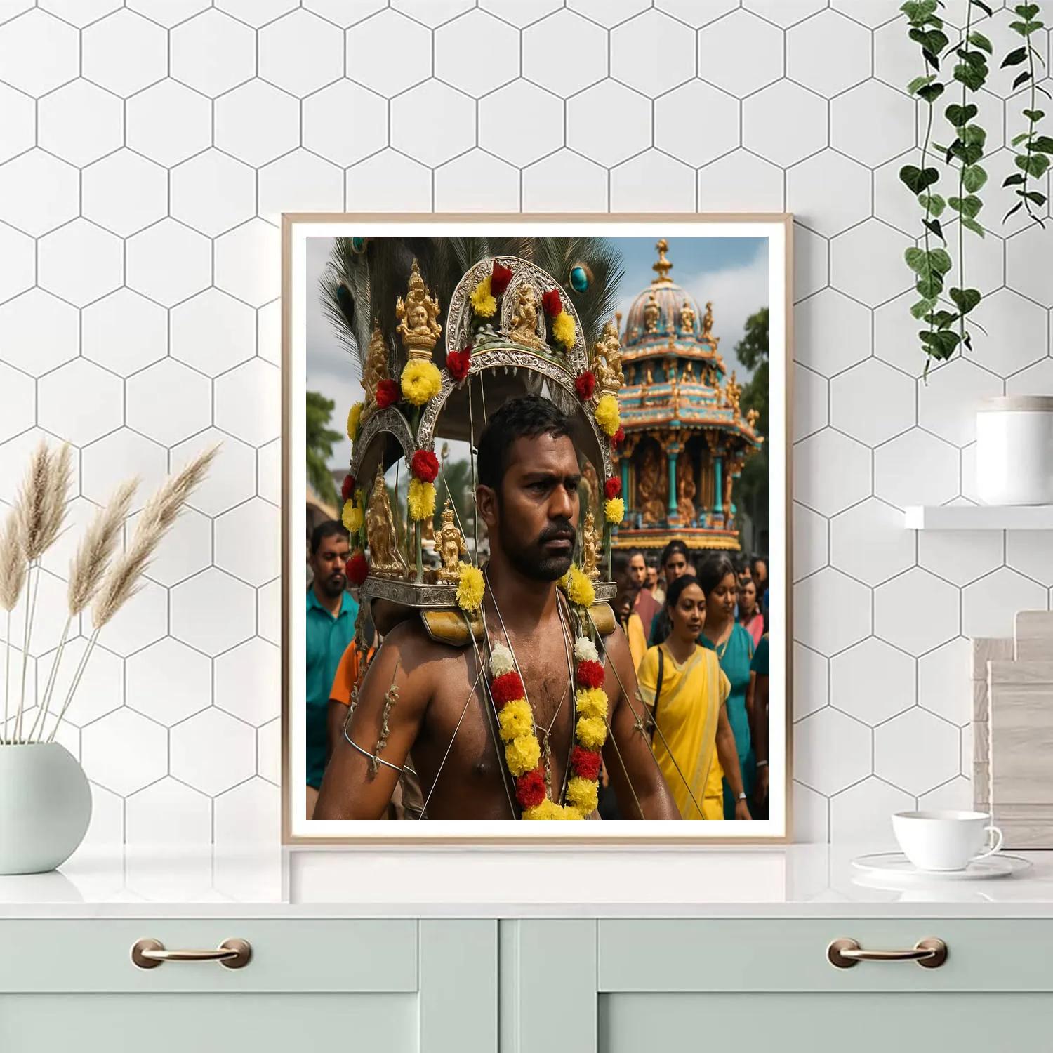 Thaipusam Kavadi Pilgrimage painting number kit