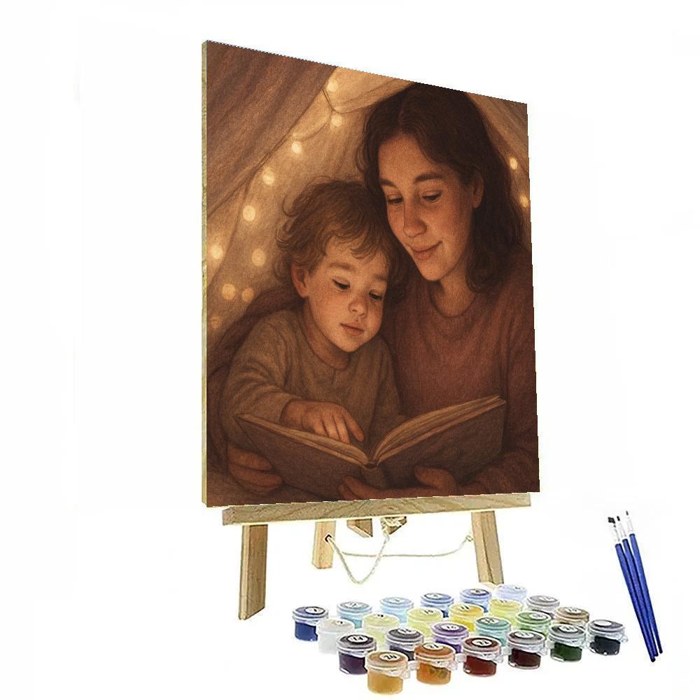 Quiet Reading Hour paint by number