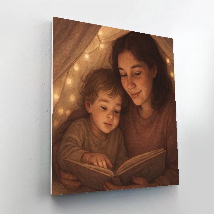 Quiet Reading Hour paint by number