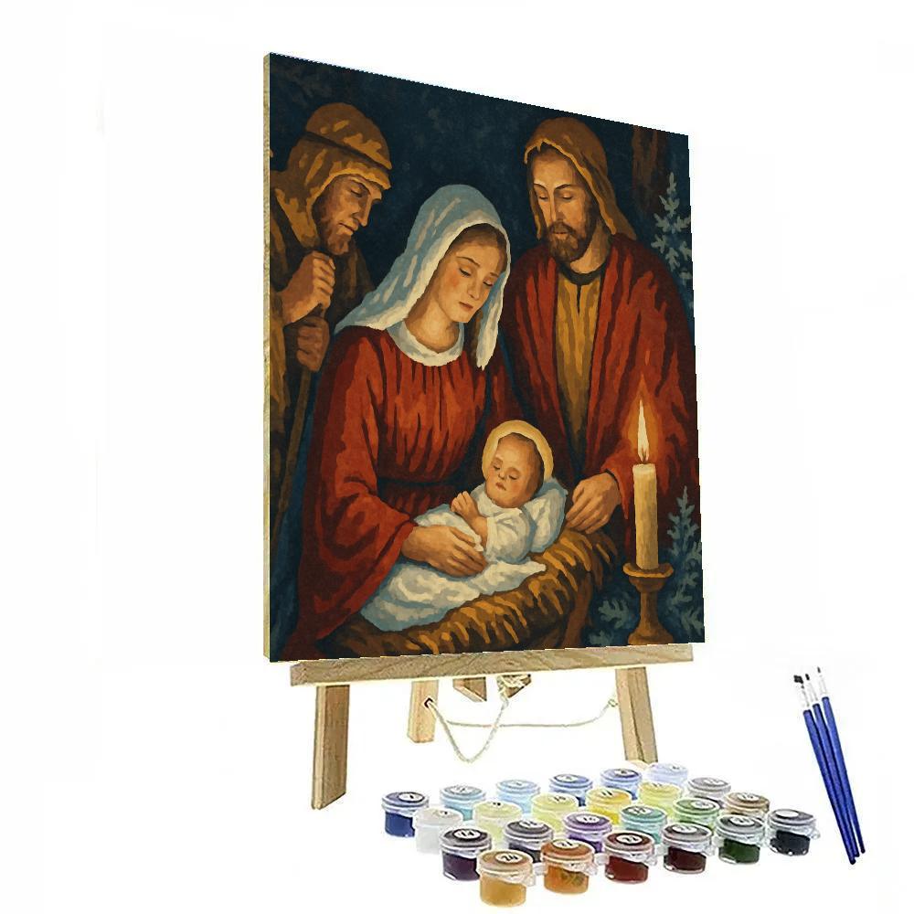 Midnight Manger Vigil DIY paint by numbers