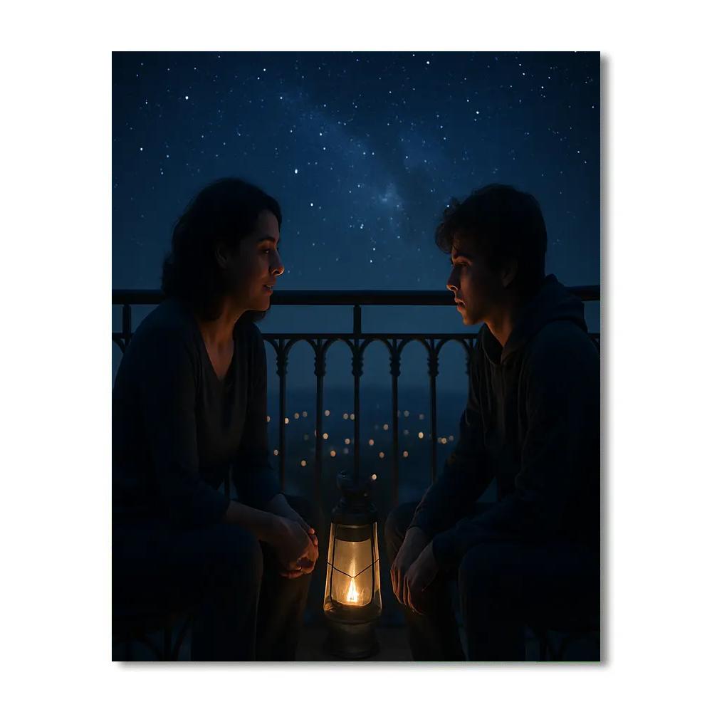 Mother And Teen Starglow Conversation Painting by numbers kit