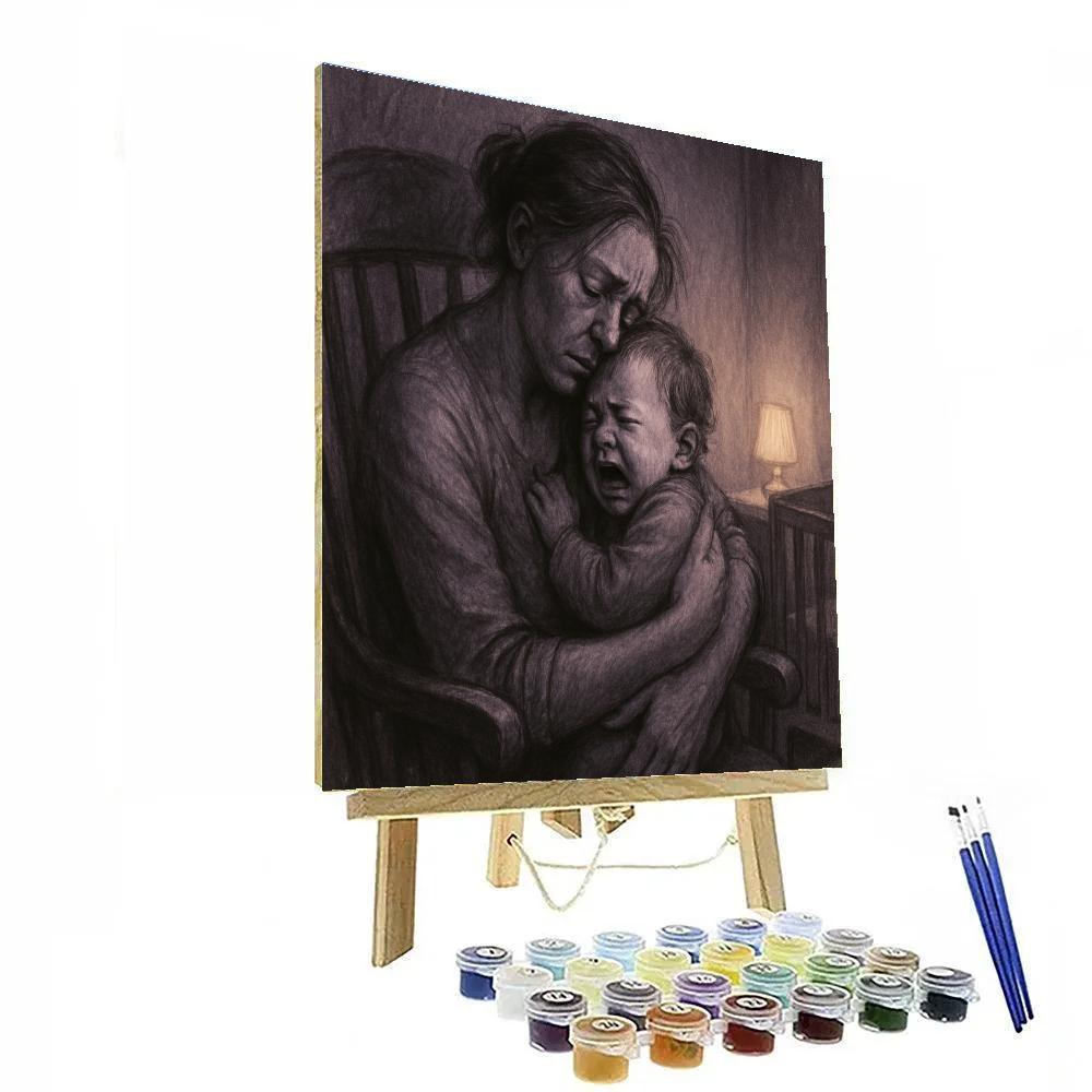 Midnight Comfort Embrace paint by color