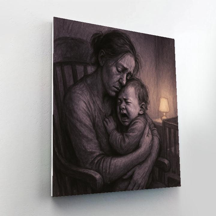 Midnight Comfort Embrace paint by color