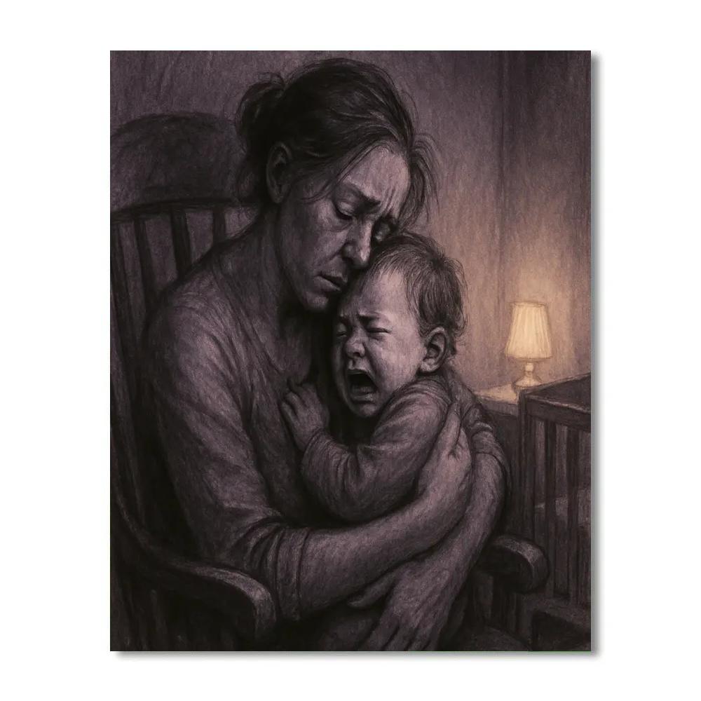 Midnight Comfort Embrace paint by color