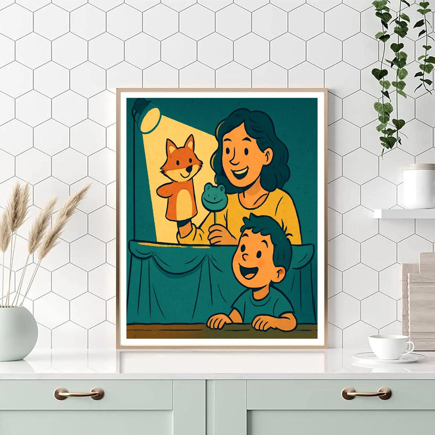 Puppet Show Surprise paint by numbers