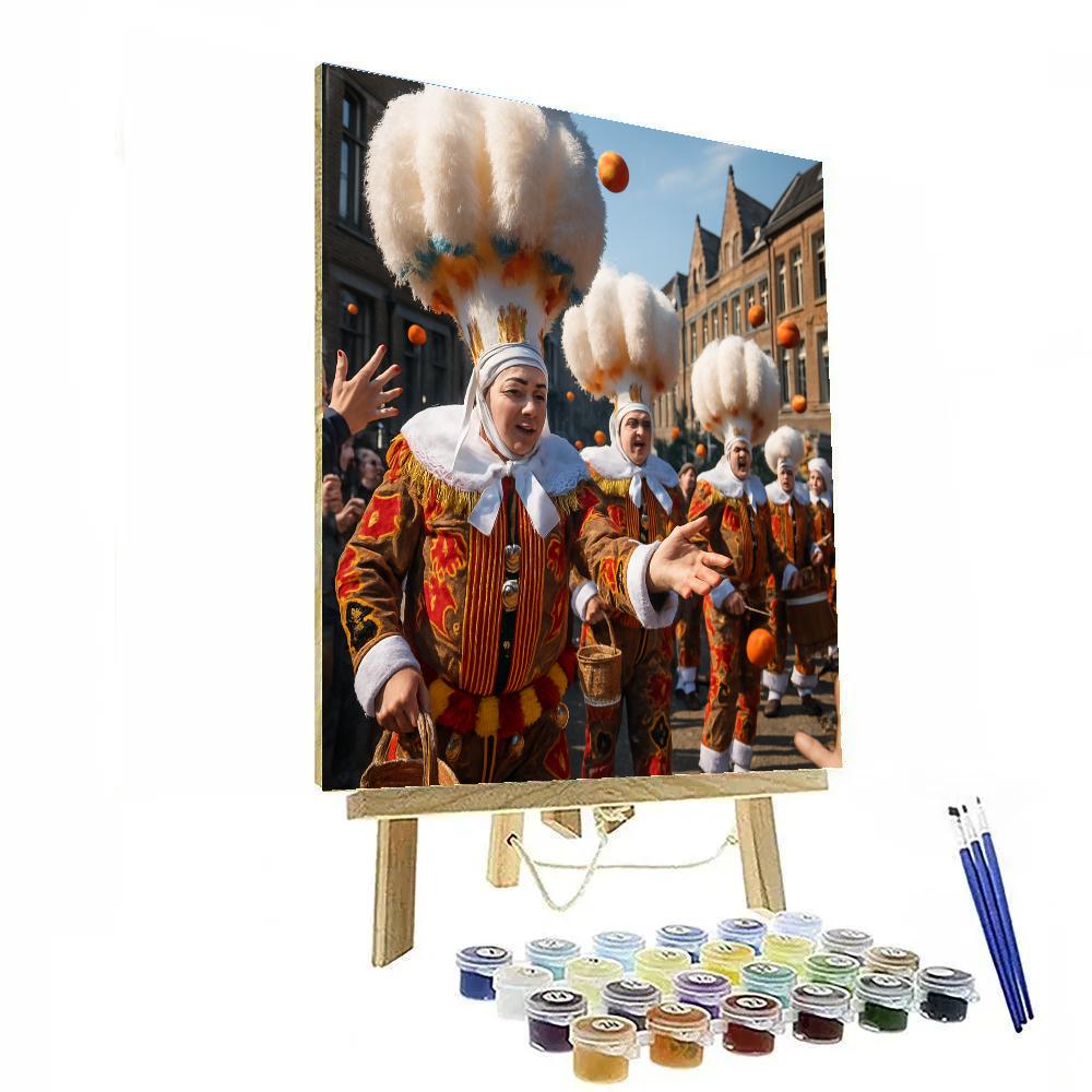 Carnival Of Binche Gilles Performance DIY paint by numbers