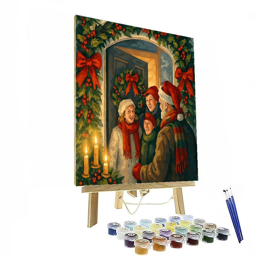 Candlelit Winter Welcome DIY paint by numbers