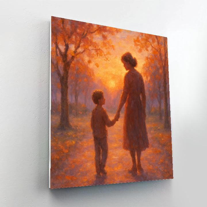 Sunset Stroll And Sweet Whispers Painting by numbers kit