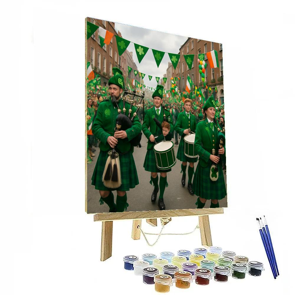 St Patricks Day Dublin Parade painting number kit