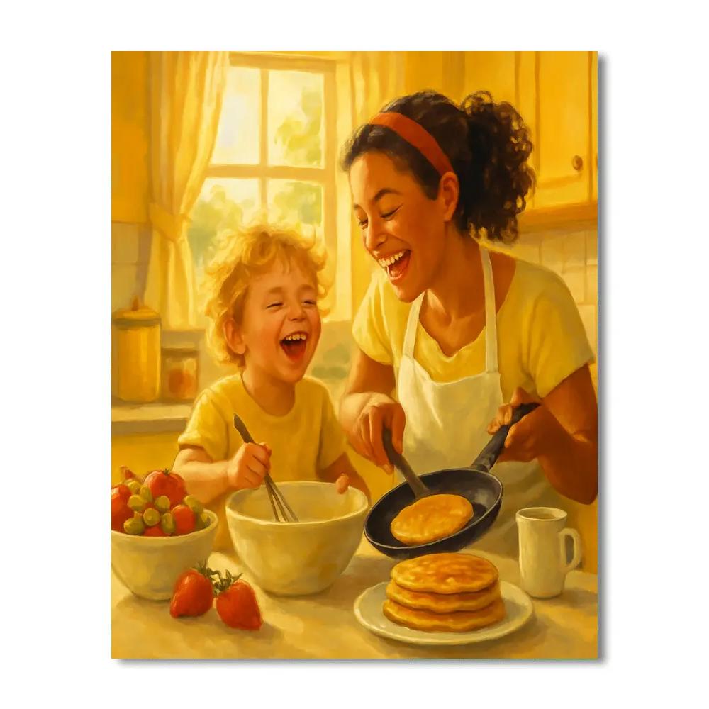 Morning Breakfast Joys Together Paint by numbers kits