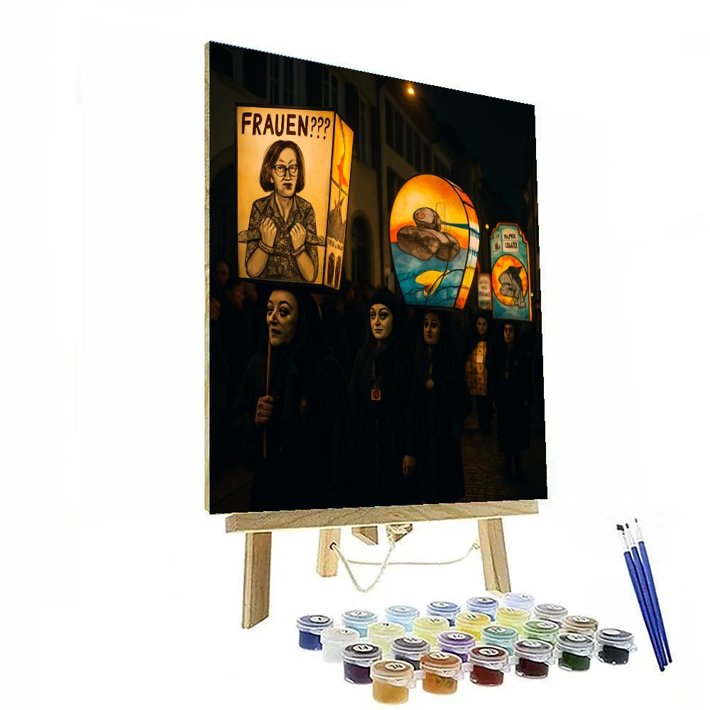 Basel Fasnacht Lanterns Parade painting number kit