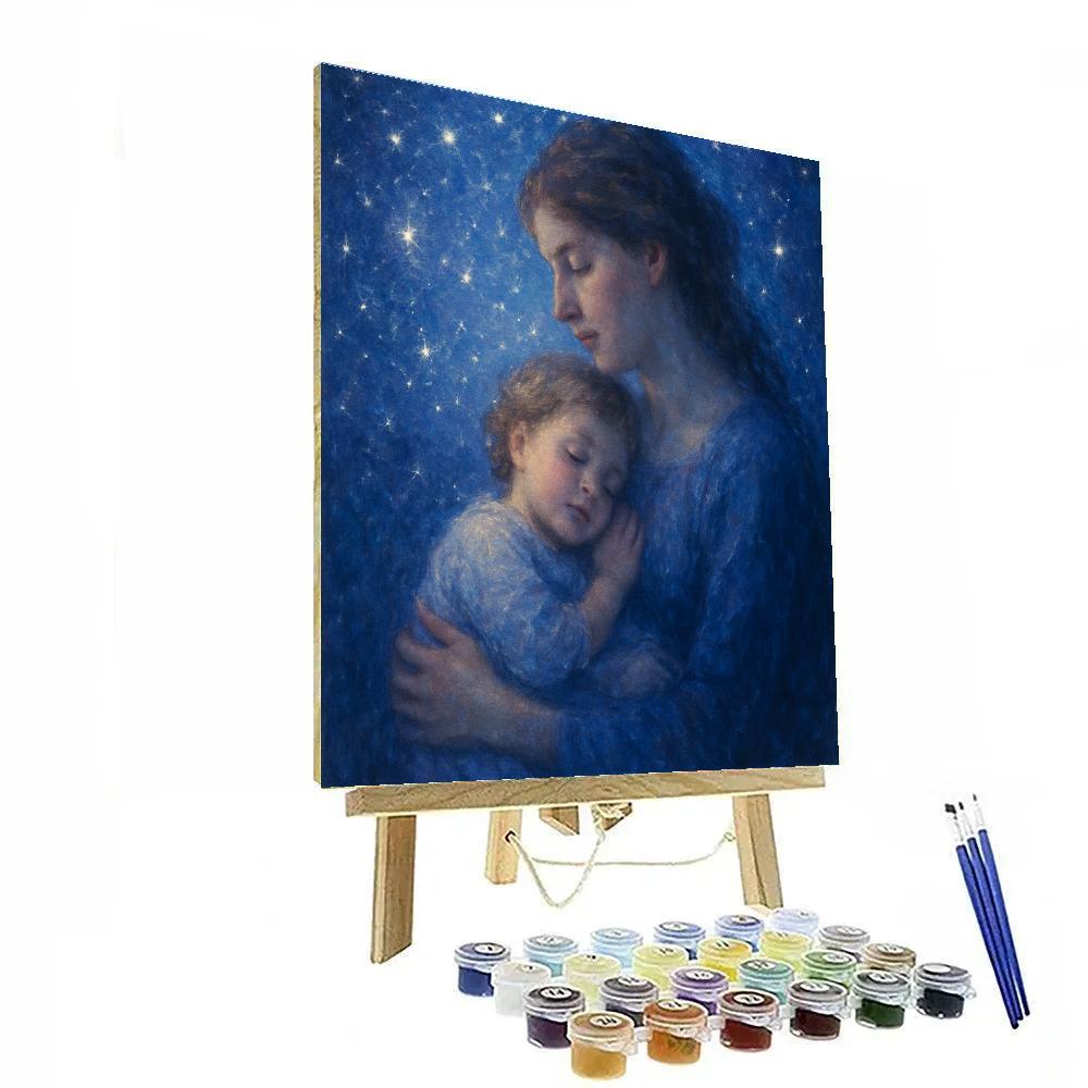 Nighttime Lullaby And Dream Embrace paint by numbers