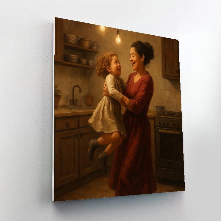 Cozy Kitchen Dance Moment paint by color