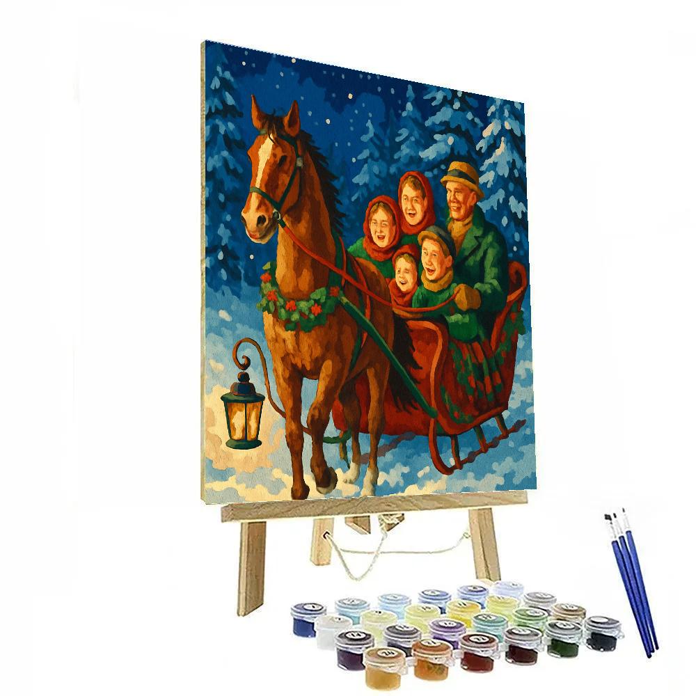 Sleigh Ride Song paint by numbers