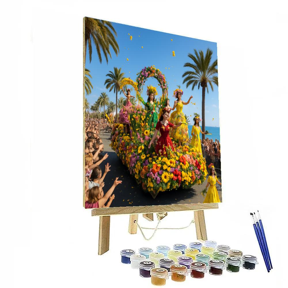 Carnaval De Nice Flower Parade paint by color
