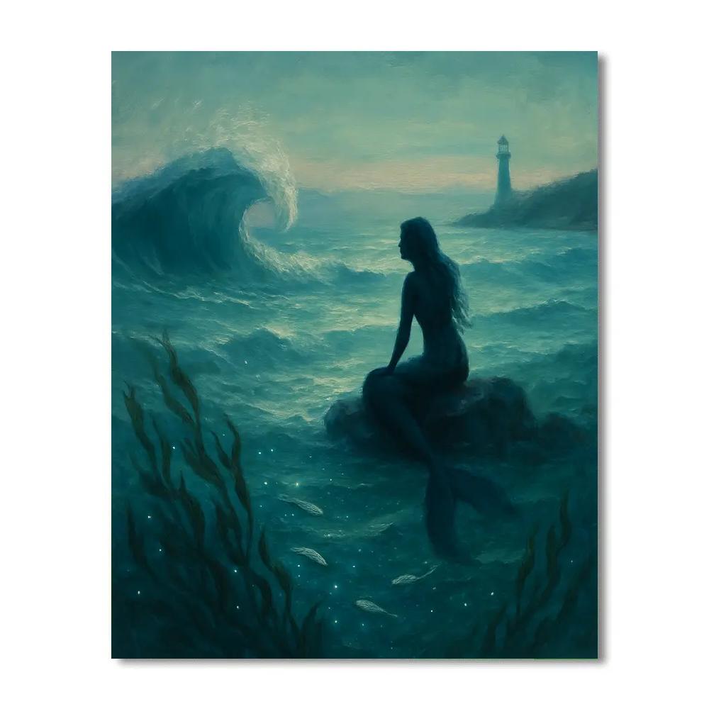 Mermaid Tidal Lullaby Painting by numbers kit