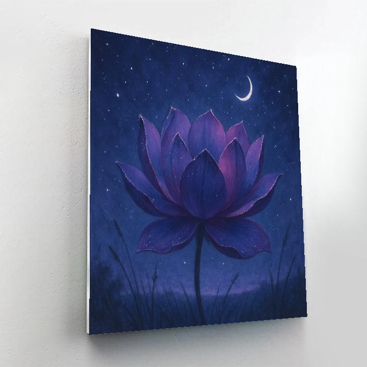 Flower Midnight Bloom paint by numbers
