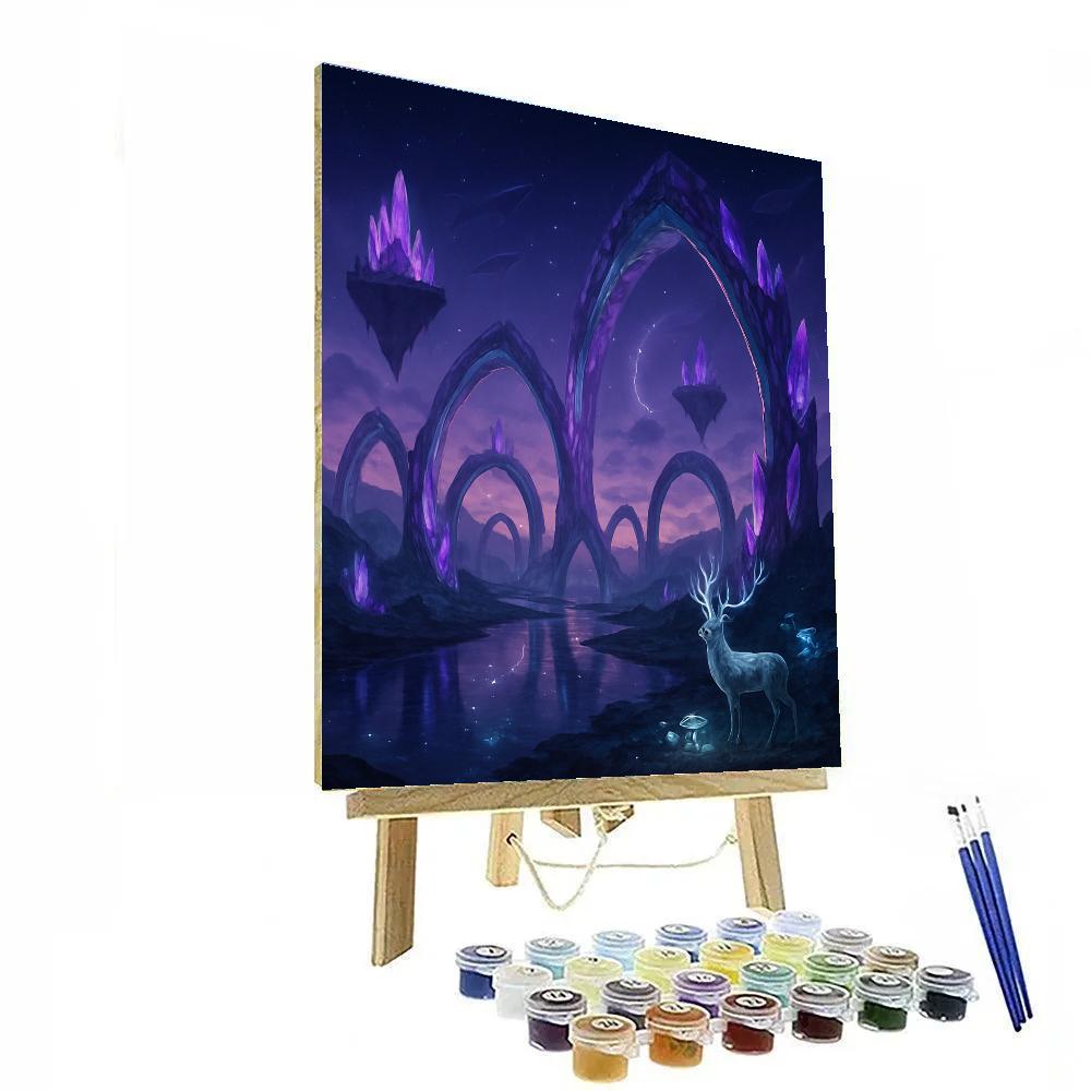 Fantasy Crystal Vale paint by color