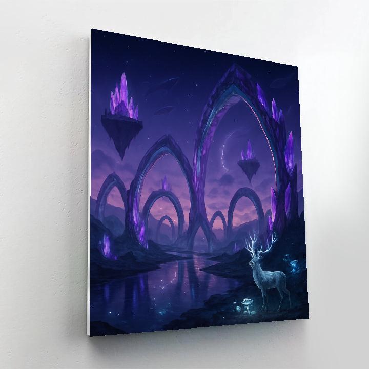 Fantasy Crystal Vale paint by color