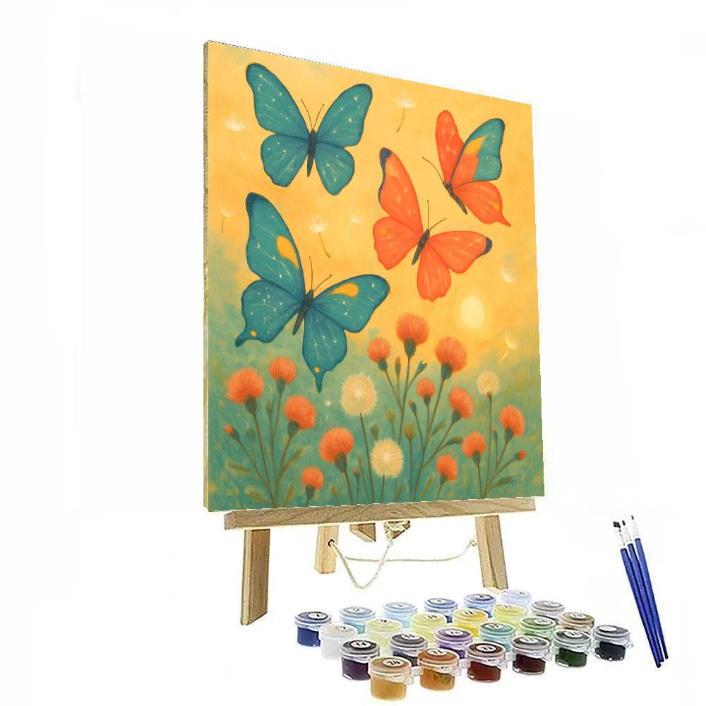 Butterfly Celestial Garden paint by number