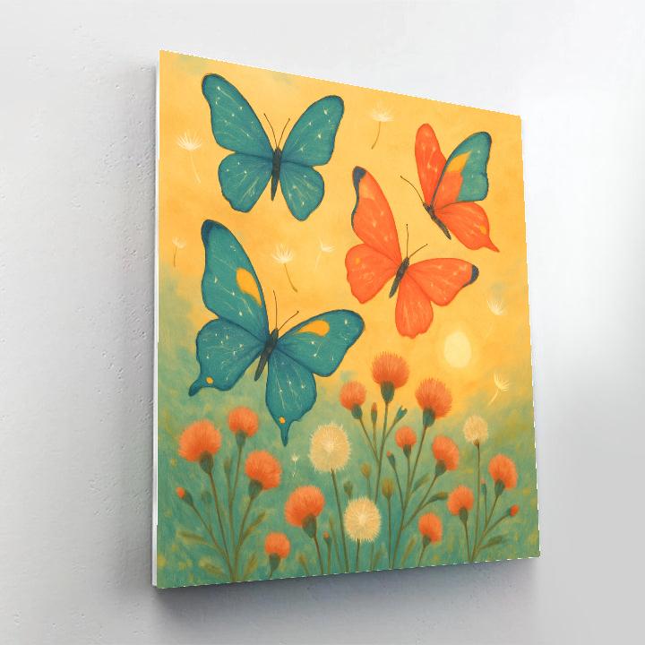 Butterfly Celestial Garden paint by number