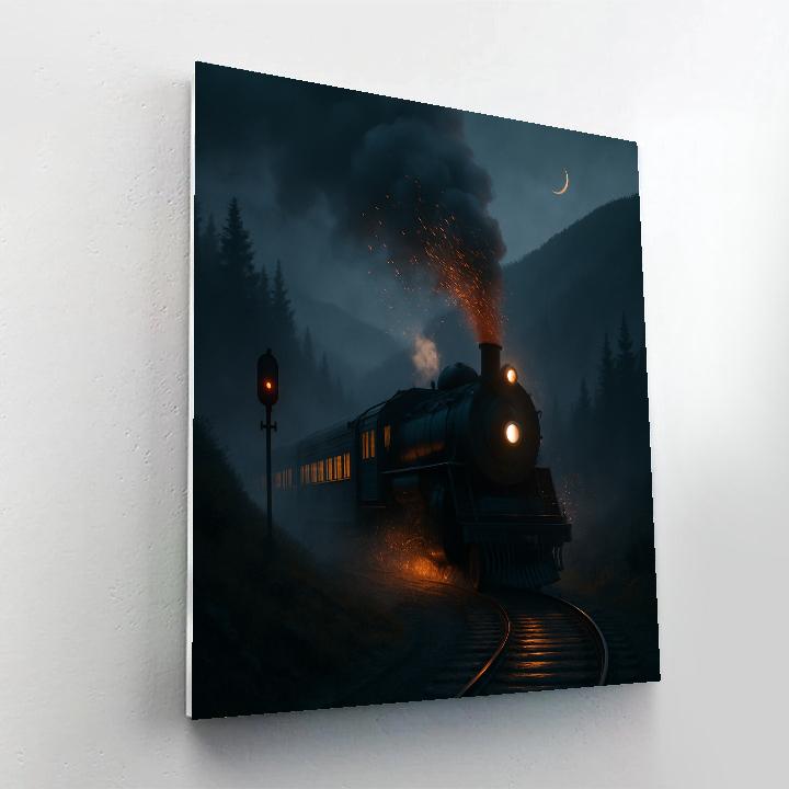 Train Twilight Express DIY paint by numbers