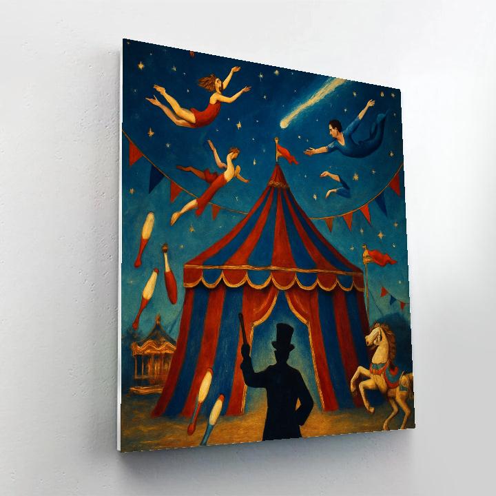 Circus Moon Pavilion Paint by numbers art